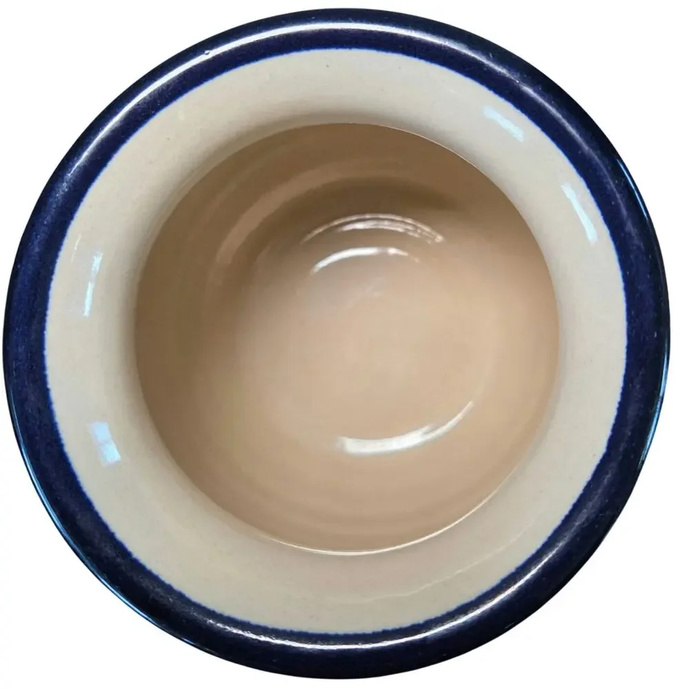 Vintage At Home Blue Star Crock Jar 6